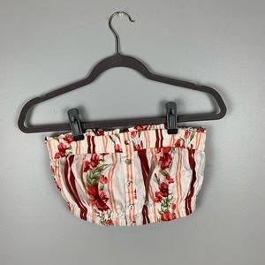 Floral tube top